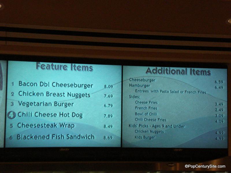 Pop Century Menus Pop Century Fan Site